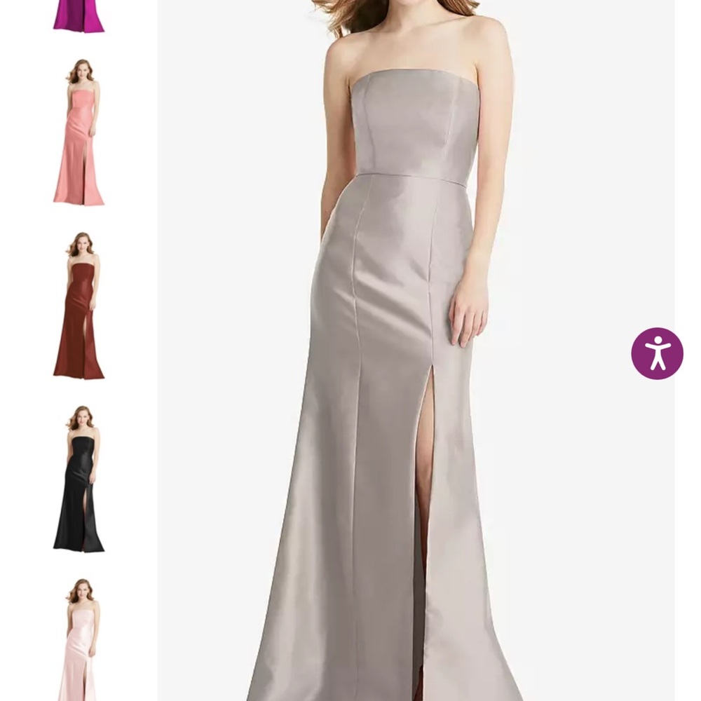 Dessy Dress Style BB133 in Taupe